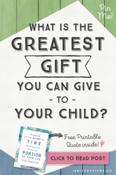 What is the Greatest Gift You Can Give to Your Child?