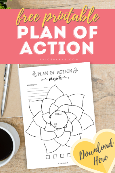 Plan of Action Free Printable