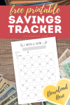 Savings Tracker Free Printable
