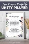 Free Unity Prayer Printable