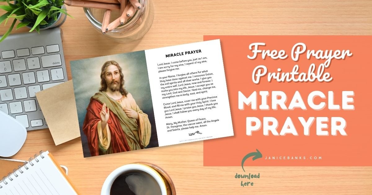 Miracle Prayer - Free Prayer Printable